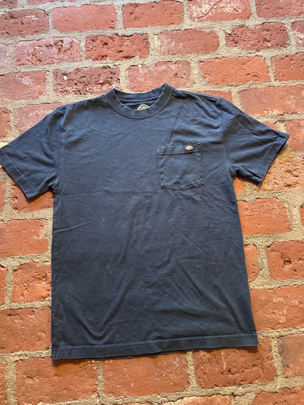 Dickies Classic Men's Small Navy Cotton Pocket Work Utility T-Shirt